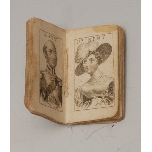 4233 - Miniature Book - Wood's Royal Almanack for 1846, J.T. Wood, London, 3 cm x 1.75 cm.