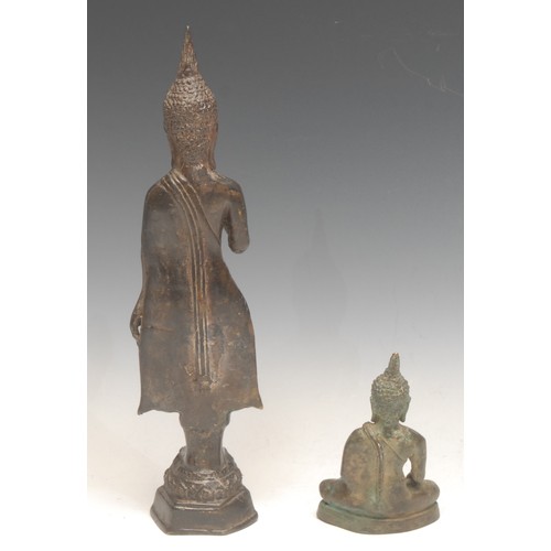 3643 - An Indonesian bronze deity; another taller (2)