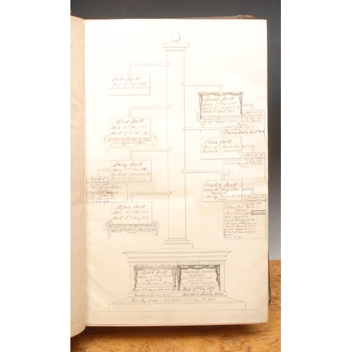 3560 - A 19th century Family Bible, published 6th April 1812, with entries by the Brett (later Massey) fami... 