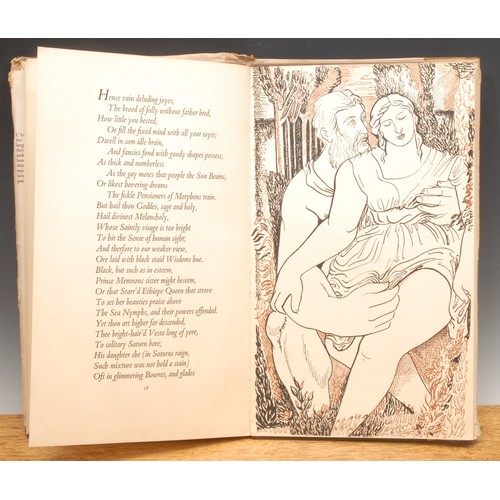 4221 - John Milton, L'Allegro Il Penseroso, Illustrated by Bernard Meninsky, Allan Wingate, London 1947