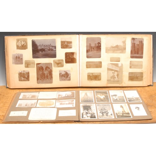 4067 - Photography - an album of photographs, early 20th century, English country house life, World War I s... 