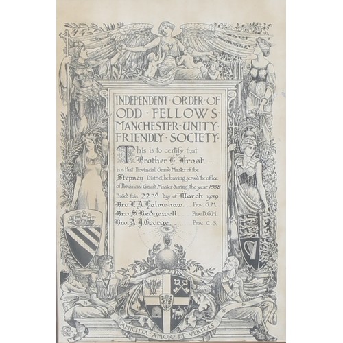 4030 - Masonic and Friendly Society Interest - Independent Order of Odd Fellows Manchester Unity Friendly S... 