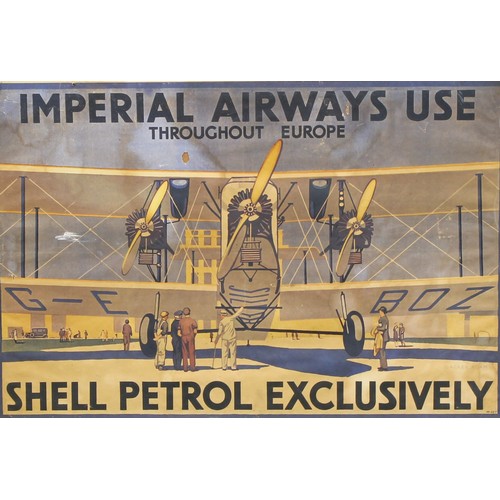 4007 - Advertising - Pertoliana - a facsimile promotional poster, Imperial Airways Use Throughout Europe Sh... 