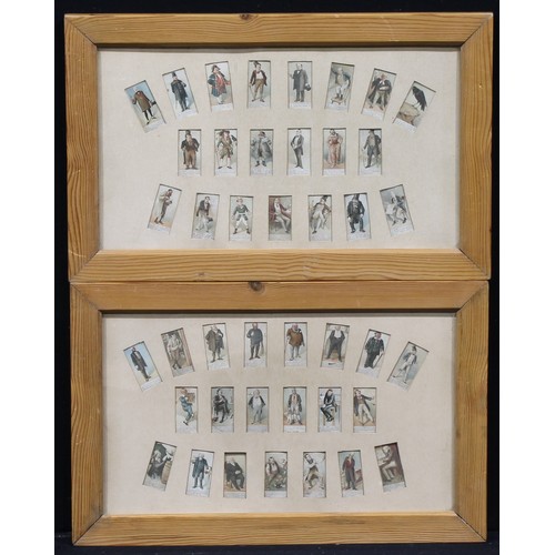 4013 - Cigarette Cards - a set of forty two, Cope Brothers Dickens gallery, framed as a pair, 37cm x 57.5cm... 