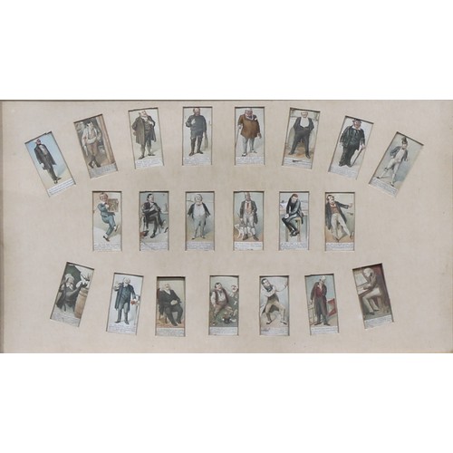 4013 - Cigarette Cards - a set of forty two, Cope Brothers Dickens gallery, framed as a pair, 37cm x 57.5cm... 