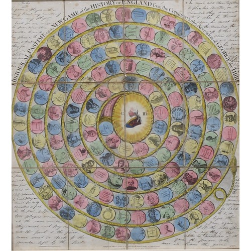 3068 - A George III board game, Historical Pastime or a New Game of the History of England from the Conques... 