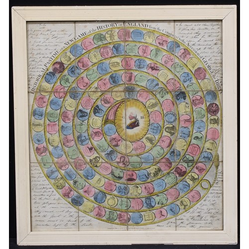 3068 - A George III board game, Historical Pastime or a New Game of the History of England from the Conques... 