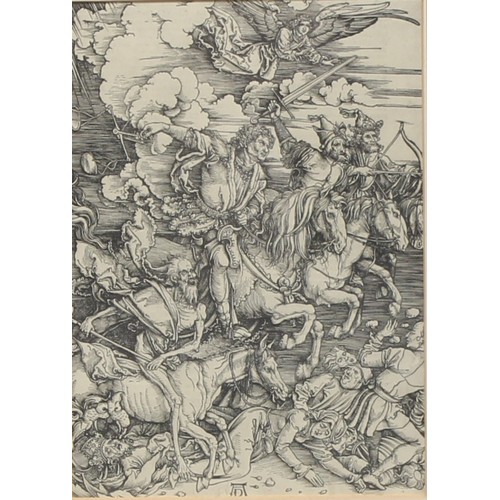 4008 - After Albrecht Durer (1471 - 1528), a set of six, St Eustace; St Jerome in Penitence; Melancholia I;... 