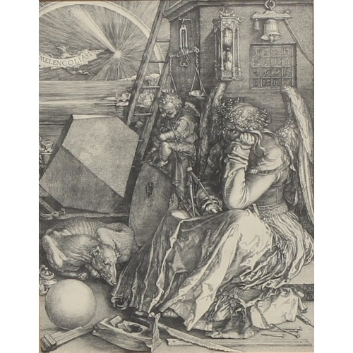 4008 - After Albrecht Durer (1471 - 1528), a set of six, St Eustace; St Jerome in Penitence; Melancholia I;... 