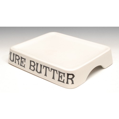 3622 - Advertising - a grocer's shop window butter slab, inscribed Pure Butter, 33.5cm wide