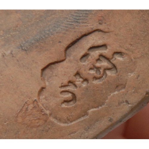 3044 - A Chinese stoneware figure, Guan Yin, 30cm high, impressed mark