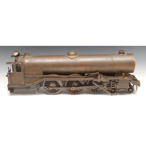 3458 - Model Engineering and Trains - a large brass 4-6 North Staffordshire model locomotive, 'Knotty', 61c... 