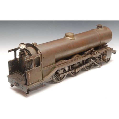 3458 - Model Engineering and Trains - a large brass 4-6 North Staffordshire model locomotive, 'Knotty', 61c... 