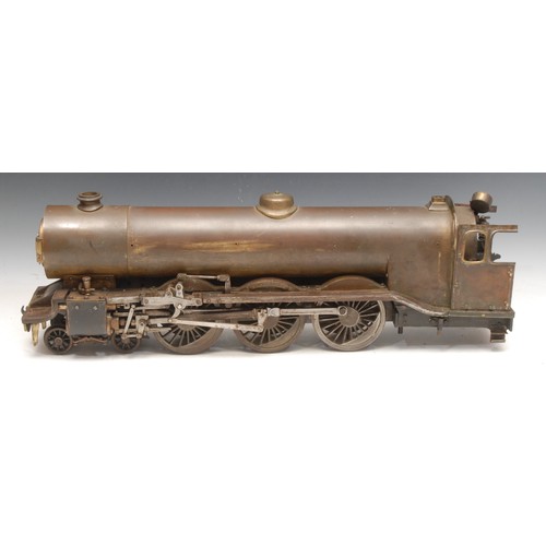 3458 - Model Engineering and Trains - a large brass 4-6 North Staffordshire model locomotive, 'Knotty', 61c... 