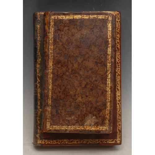 3527 - A 19th century bibliophile's niche or secret box, as stacked leather bound books, hinged cover, 18.5... 