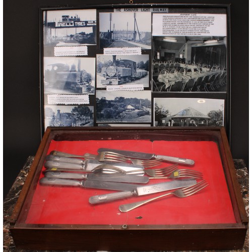 3371 - Derbyshire Railway Interest - a collection of knives and forks, stamped ALR (Ashover Light Railway);... 