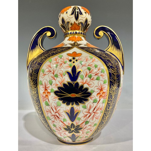 77 - A Derby Crown Porcelain Company Imari vase, printed mark