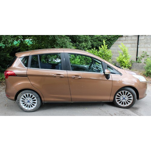 101 - A Ford B-Max Titanium Auto, CY13 JFA, Petrol, 103 BHP, 1596 cc, Registered Date 27 August 2013, Tax ... 