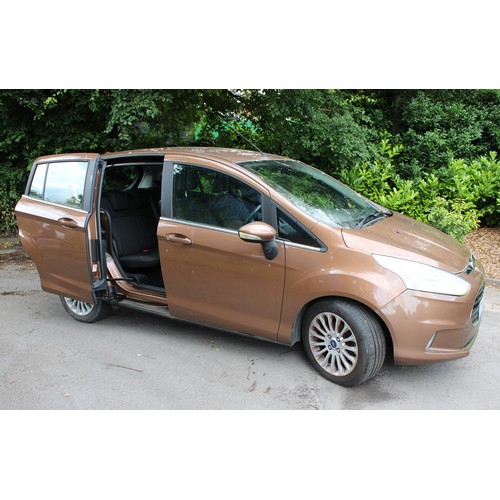 101 - A Ford B-Max Titanium Auto, CY13 JFA, Petrol, 103 BHP, 1596 cc, Registered Date 27 August 2013, Tax ... 