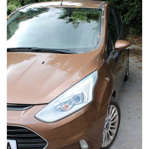 101 - A Ford B-Max Titanium Auto, CY13 JFA, Petrol, 103 BHP, 1596 cc, Registered Date 27 August 2013, Tax ... 