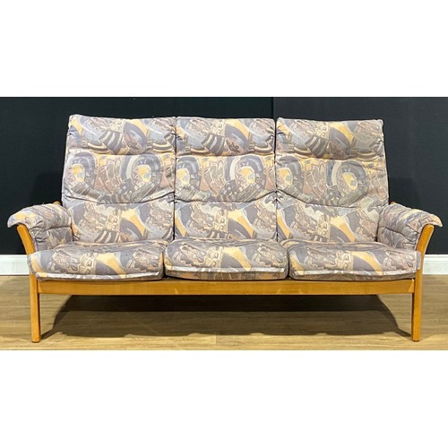 103 - An Ercol Saville sofa, model 9303, 96cm high, 194cm wide, the seat 163cm wide and 54cm deep