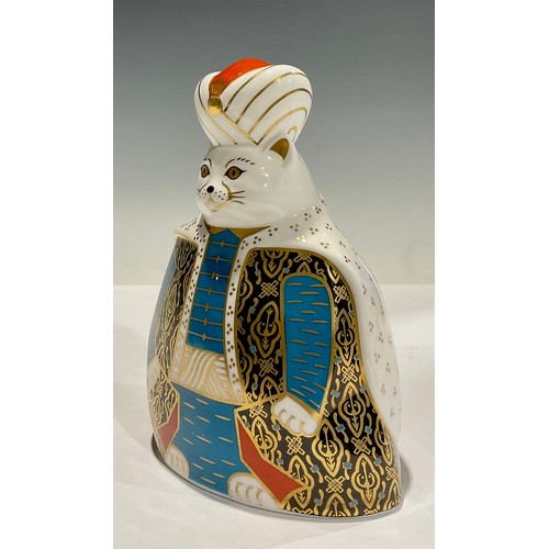 359 - A Royal Crown Derby Royal Cats model, Persian, 16cm, printed mark in red, first quality