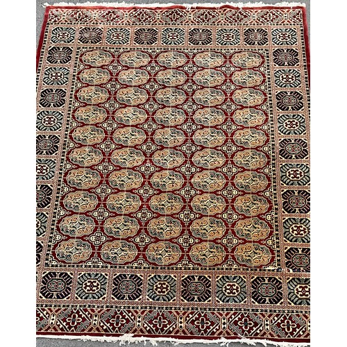 396 - A Bangladeshi natural fibre Golden Tiger Carpet or rug, 367cm x 274cm