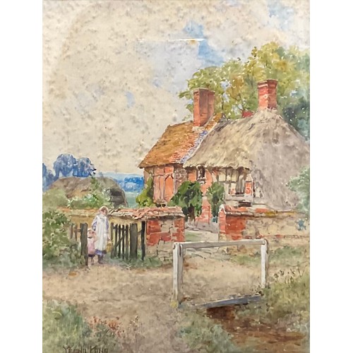 586 - Henry John Yeend King (1855 - 1924)
At Upton, Berkshire
signed, watercolour, 40cm x 30cm