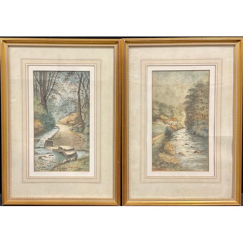 590 - EJB Evans   
A pair, Spring Valley, Trentham and Dane Valley   
signed, watercolours (2)