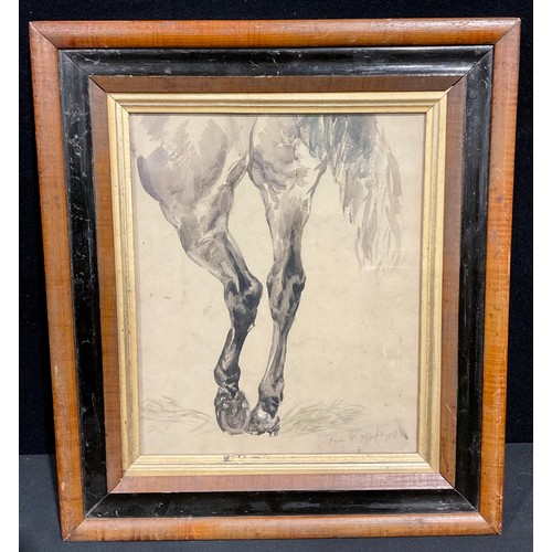 600 - John Joseph Hughes (1820–1909)
A Study of a Horse
signed, dated 1850, watercolour, 28cm x 23cm