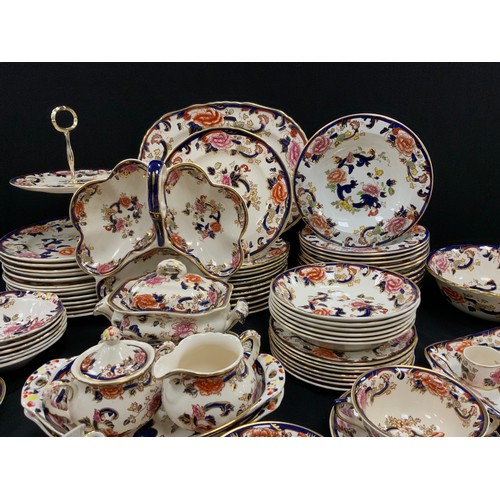 210 - Masons ‘Mandalay’ pattern table ware including; twelve large dinner plates, twelve medium plates, tw... 