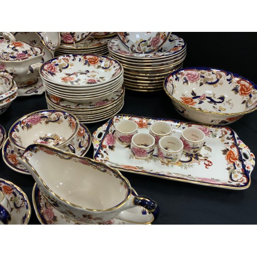 210 - Masons ‘Mandalay’ pattern table ware including; twelve large dinner plates, twelve medium plates, tw... 