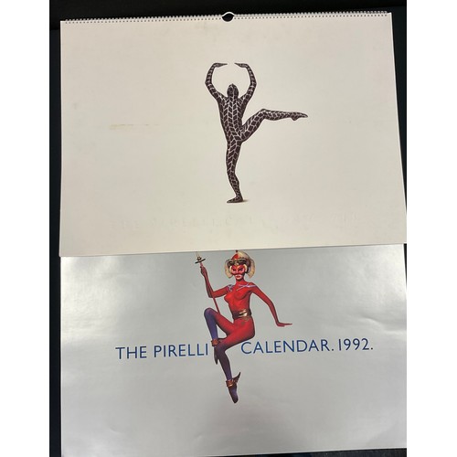 214 - Pirelli Calendars - 1972, 1973, 1974, 1984, 1985, 1988, 1989, 1990, 1992, 1993, all card slip cased ... 