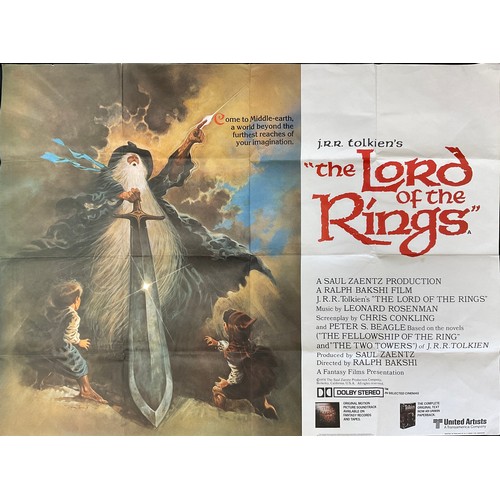 317 - A 1970s Lord of the rings Cinema Lobby Poster, 1978