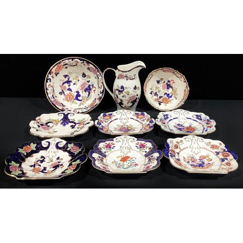 138 - A collection of five Mason's Historic Dessert Collection dishes, comprising The Bible, 44/1950; Blue... 