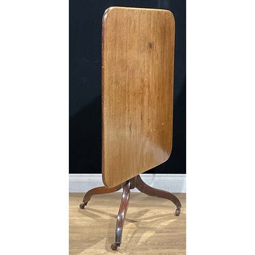 111 - A 19th century mahogany tilt top tripod occasional table