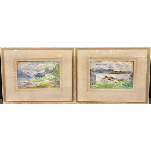 512 - K. Trevor (English School, 20th century)  
A pair, From The Old House, Taskervaig, Skye
signed, wate... 