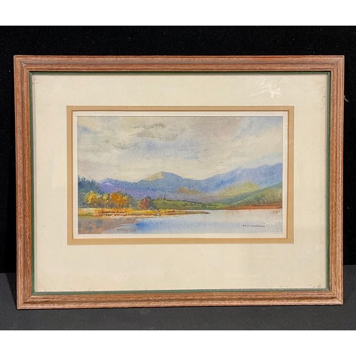 515 - R.E.M. Cameron (Scottish School, 20th century)
Afternoon on the Loch  
signed, watercolour, 13.5cm x... 