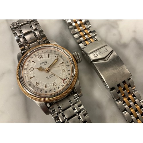 Oris - a Big Crown bi metal automatic pointer date wristwatch, ref 