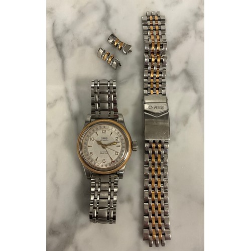 Oris - a Big Crown bi metal automatic pointer date wristwatch, ref 