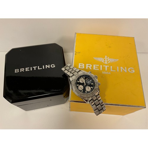 1067 - Breitling - a Superocean stainless steel automatic chronograph wristwatch, Ref. A13340, serial numbe... 