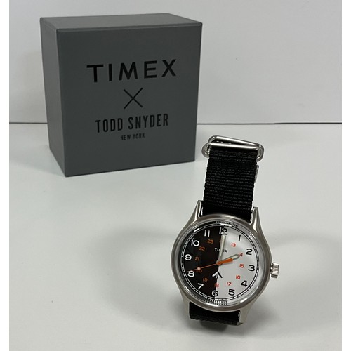 1080 - Timex Todd Snyder X New York two tone black and white MK1 collection wristwatch, TW2V49600, quartz m... 