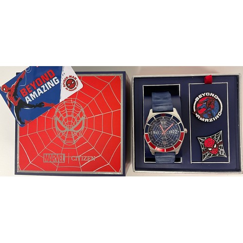 1083 - Citizen - Marvel Spiderman eco drive limited edition wristwatch, 1962-2022 60th anniversary special ... 