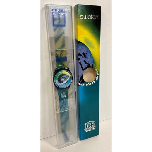 1109 - Swatch  - SLZ 104 Zapping by Nam Jun Paik, limited edition;  GZ 902 Sparkling Life, limited edition;... 