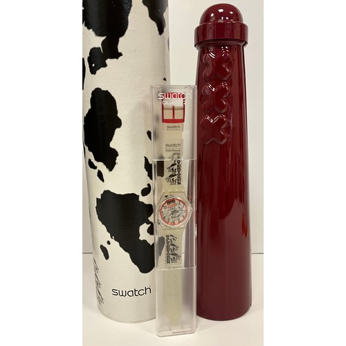 1121 - Swatch - GG118 Yuri Rocket (USA);  SDN110 Pacific Beach bottle in a bottle special packaging;  GZS02... 