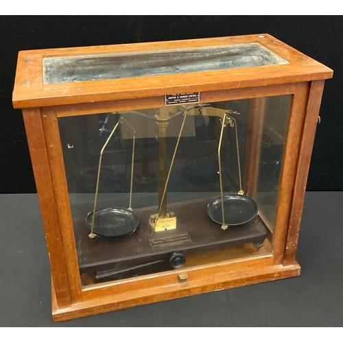 78 - A set of Griffin & George scentific balance scales, cased