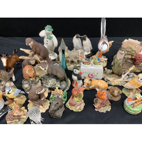 81 - Border Fine Arts including; Otters, birds, mice; lilliput lane; etc