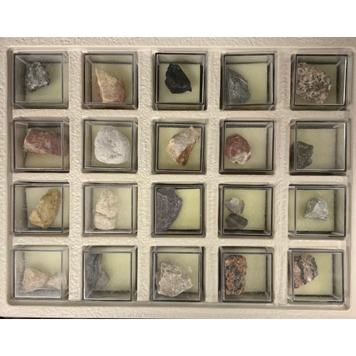 161 - Lapidiary Treasures of the Earth minerals and gemstone collection, eleven boxes of specimen stones, ... 