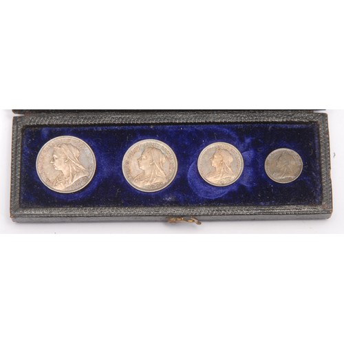 177 - A set of Victorian Maundy Money, four coins, 1899