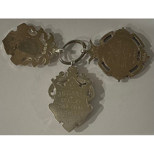 278 - Three hallmarked silver fobs